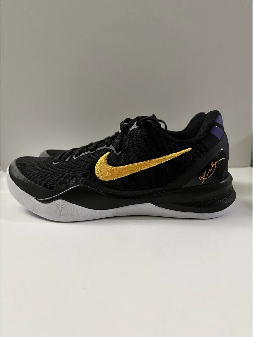 Nike Kobe 8 Protro Lakers Away Men’s Size 7 Basketball Shoes HF9650-001 New